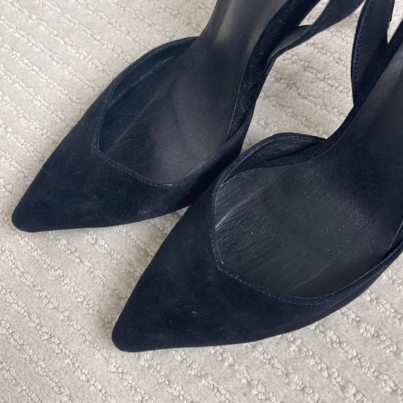 Jeffrey Campbell black suede evening shoes in buttery soft leather. Size 7.5 - Picture 2 of 5